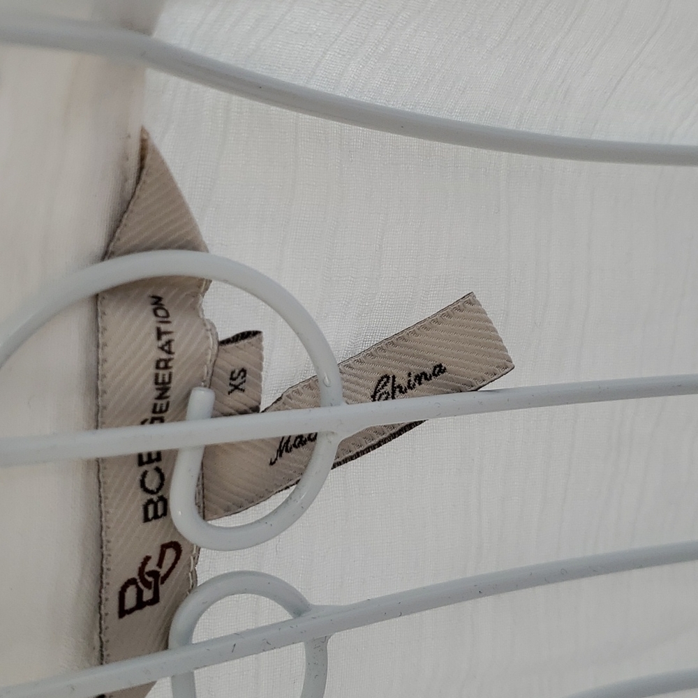 Bcbgeneration Lightweight Button Down Long White … - image 4